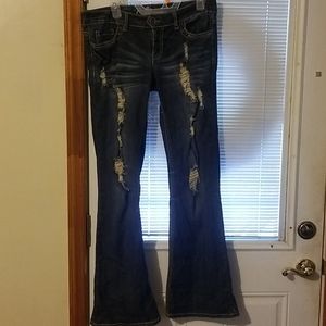 Rue21 Premier Jeans Distressed Size 9/10 Regular